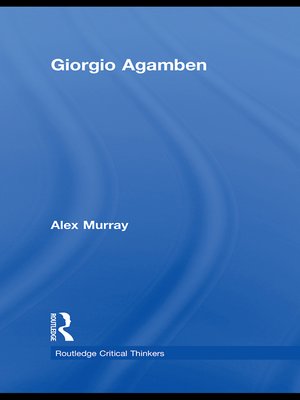 cover image of Giorgio Agamben